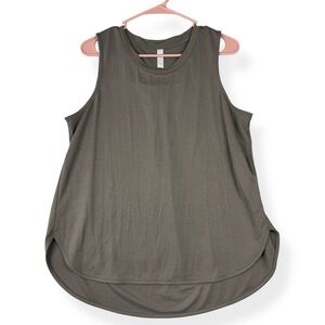 Stylus Crew Neck Sleeveless Tank Top Womens L Large